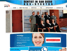Tablet Screenshot of dentistinsandiego.com